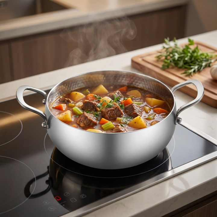 Titanium Deep Casserole Pot Pro