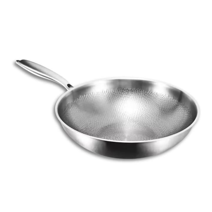 Titanium Wok Pan Flat Bottomed